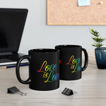 Load image into Gallery viewer, Love Black mug 11oz