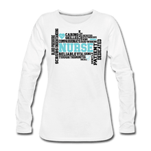 Load image into Gallery viewer, Nurse Word Premium Long Sleeve T-Shirt - white