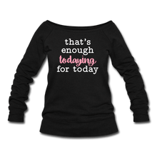 Load image into Gallery viewer, Enough Wideneck Sweatshirt - black