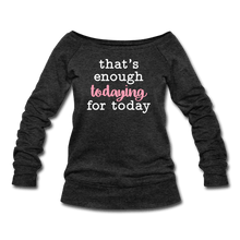 Load image into Gallery viewer, Enough Wideneck Sweatshirt - heather black