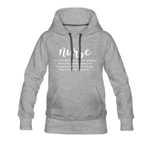 Load image into Gallery viewer, Nurse Description Premium Hoodie - heather gray