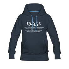 Load image into Gallery viewer, Nurse Description Premium Hoodie - navy