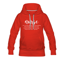 Load image into Gallery viewer, Nurse Description Premium Hoodie - red