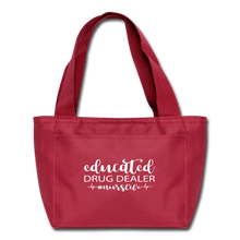 Load image into Gallery viewer, Educated Drug Dealer Lunch Bag - red