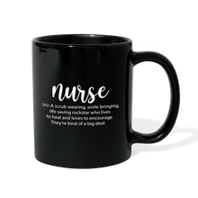 Load image into Gallery viewer, Nurse Description Mug - black