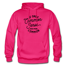 Load image into Gallery viewer, Common Sense Heavy Blend Adult Hoodie (Larger sizes available) - fuchsia