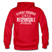Load image into Gallery viewer, Responsible Heavy Blend Men's Hoodie - red