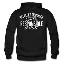 Load image into Gallery viewer, Responsible Heavy Blend Men's Hoodie - black