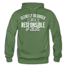 Load image into Gallery viewer, Responsible Heavy Blend Men's Hoodie - military green