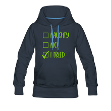 Load image into Gallery viewer, Naughty Nice Tried Hoodie - navy