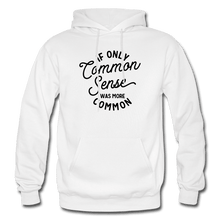Load image into Gallery viewer, Common Sense Heavy Blend Men's Hoodie - white