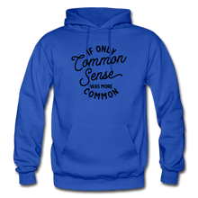 Load image into Gallery viewer, Common Sense Heavy Blend Men's Hoodie - royal blue