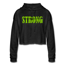 Load image into Gallery viewer, Women's Cropped Hoodie - deep heather