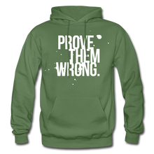 Load image into Gallery viewer, Prove Them Wrong Gildan Heavy Blend Adult Hoodie - military green