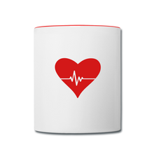 Load image into Gallery viewer, Love Yourself Contrast Coffee Mug - white/red