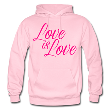 Load image into Gallery viewer, Love is Love Heavy Blend Hoodie - light pink
