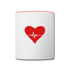 Load image into Gallery viewer, Love Yourself Contrast Coffee Mug - white/red