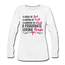 Load image into Gallery viewer, Loving Nurse Premium Long Sleeve T-Shirt - white