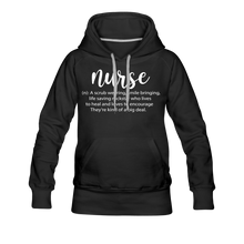 Load image into Gallery viewer, Nurse Description Premium Hoodie - black