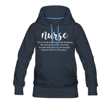 Load image into Gallery viewer, Nurse Description Premium Hoodie - navy