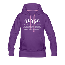 Load image into Gallery viewer, Nurse Description Premium Hoodie - purple