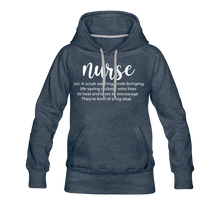 Load image into Gallery viewer, Nurse Description Premium Hoodie - heather denim