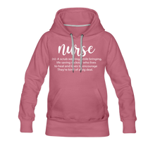 Load image into Gallery viewer, Nurse Description Premium Hoodie - mauve