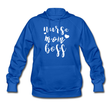 Load image into Gallery viewer, Nurse/Mom/Boss Hoodie - royal blue