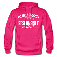 Load image into Gallery viewer, Responsible Heavy Blend Adult Hoodie (Larger sizes available) - fuchsia