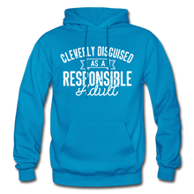 Load image into Gallery viewer, Responsible Heavy Blend Adult Hoodie (Larger sizes available) - turquoise