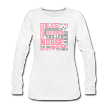 Load image into Gallery viewer, Nurse Subway Art Premium Long Sleeve T-Shirt - white
