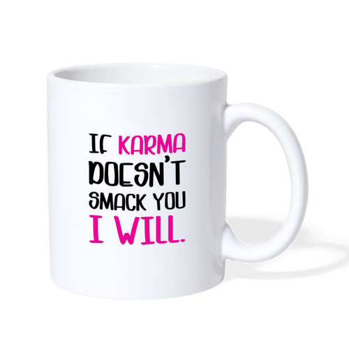 Karma Coffee/Tea Mug - white