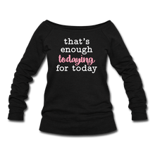 Load image into Gallery viewer, Enough Wideneck Sweatshirt - black
