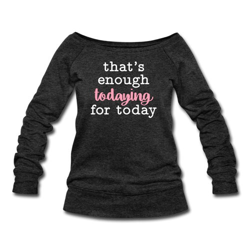 Enough Wideneck Sweatshirt - heather black