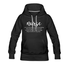 Load image into Gallery viewer, Nurse Description Premium Hoodie - black
