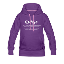 Load image into Gallery viewer, Nurse Description Premium Hoodie - purple

