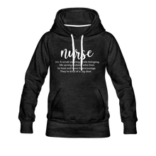 Load image into Gallery viewer, Nurse Description Premium Hoodie - charcoal gray
