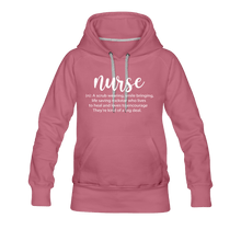 Load image into Gallery viewer, Nurse Description Premium Hoodie - mauve
