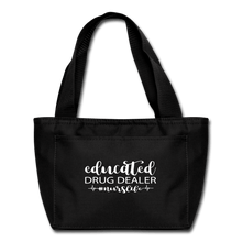 Load image into Gallery viewer, Educated Drug Dealer Lunch Bag - black
