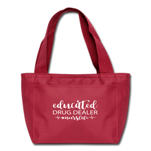 Load image into Gallery viewer, Educated Drug Dealer Lunch Bag - red
