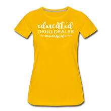 Load image into Gallery viewer, Educated Drug Dealer Premium T-Shirt - sun yellow

