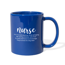 Load image into Gallery viewer, Nurse Description Mug - royal blue
