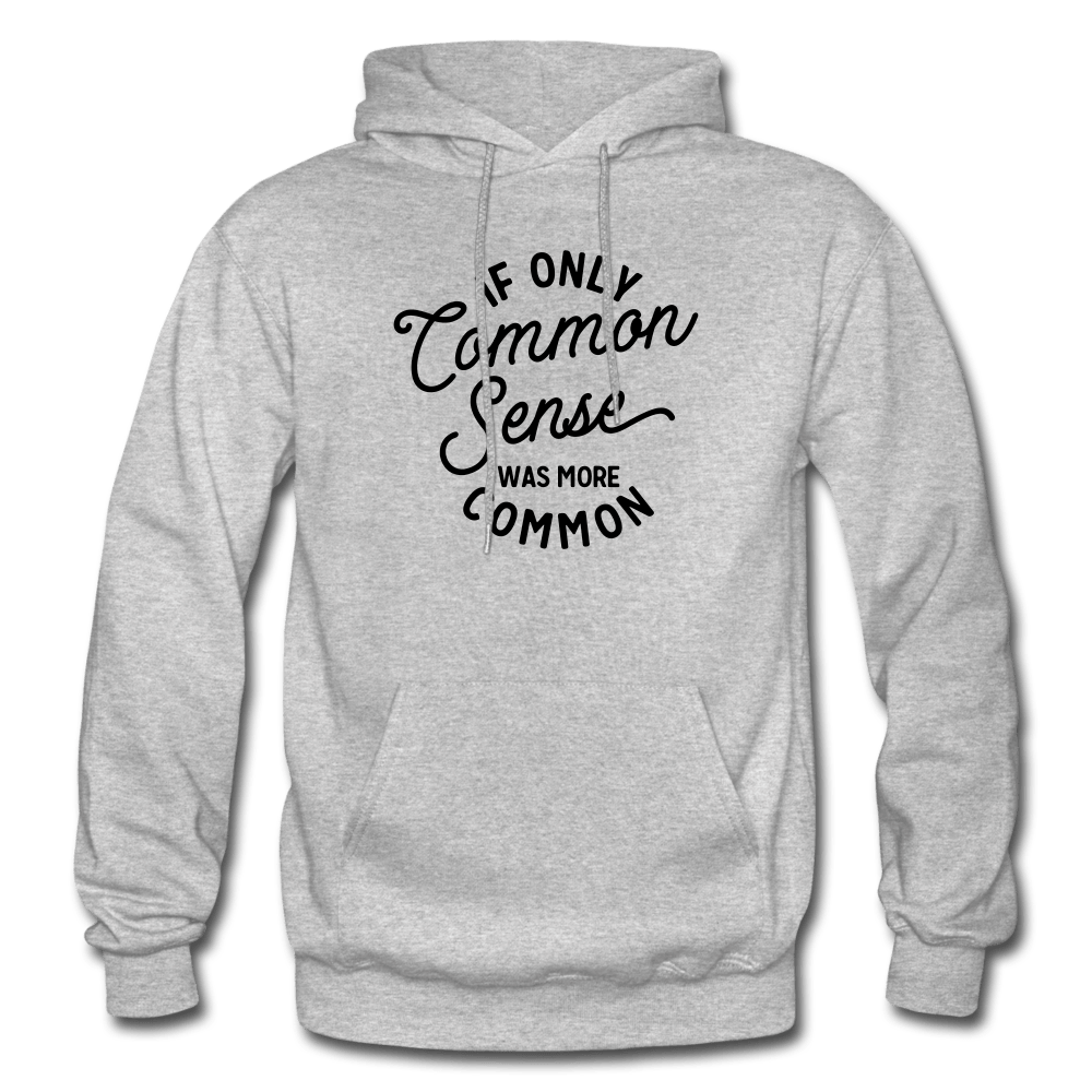 Common Sense Heavy Blend Adult Hoodie (Larger sizes available) - heather gray