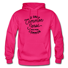 Load image into Gallery viewer, Common Sense Heavy Blend Adult Hoodie (Larger sizes available) - fuchsia
