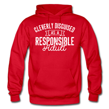 Load image into Gallery viewer, Responsible Heavy Blend Men&#39;s Hoodie - red
