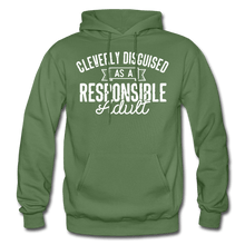 Load image into Gallery viewer, Responsible Heavy Blend Men&#39;s Hoodie - military green
