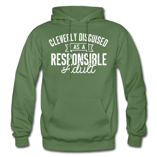 Responsible Heavy Blend Men's Hoodie - military green