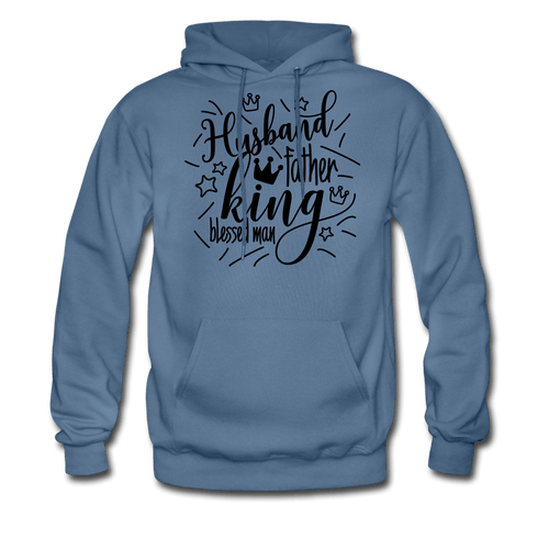 Blessed Men's Hoodie - denim blue