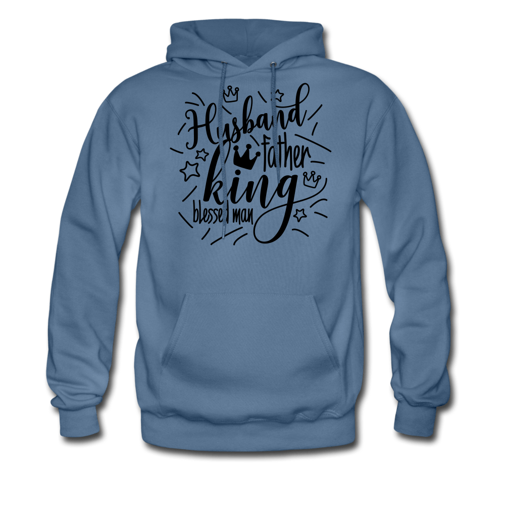 Blessed Men's Hoodie - denim blue