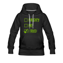 Load image into Gallery viewer, Naughty Nice Tried Hoodie - black
